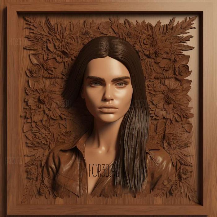 Kendall Jenner 2 stl model for CNC